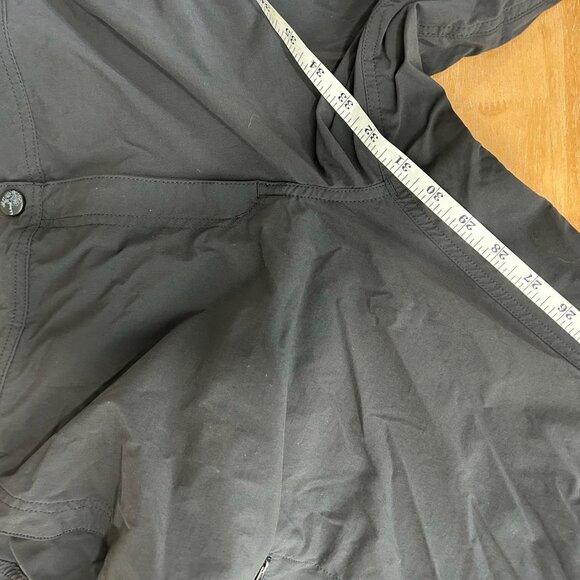 LL Bean Pants Womens 18 Black‎ Nylon Spandex Stretch Hiking Outdoor Zip Pockets - Picture 14 of 15